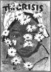 The Crisis cover, January 1918, drawing of African-American woman and daisies