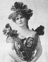 Portrait photograph of novelist Marie Corelli, 1909.