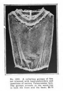 Lace guimpe shirt, Vanity Fair, December 1918.