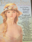 Metropolitan cover, September 1915, young woman in straw hat.