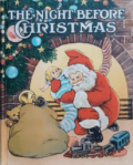 Cover of The Night Before Christmas, illustrated by Nyce, 1920, Santa with toys.