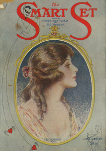 Smart Set cover, December 1920, woman on green background.
