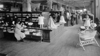 Department store floor, Detroit, ca. 1910.